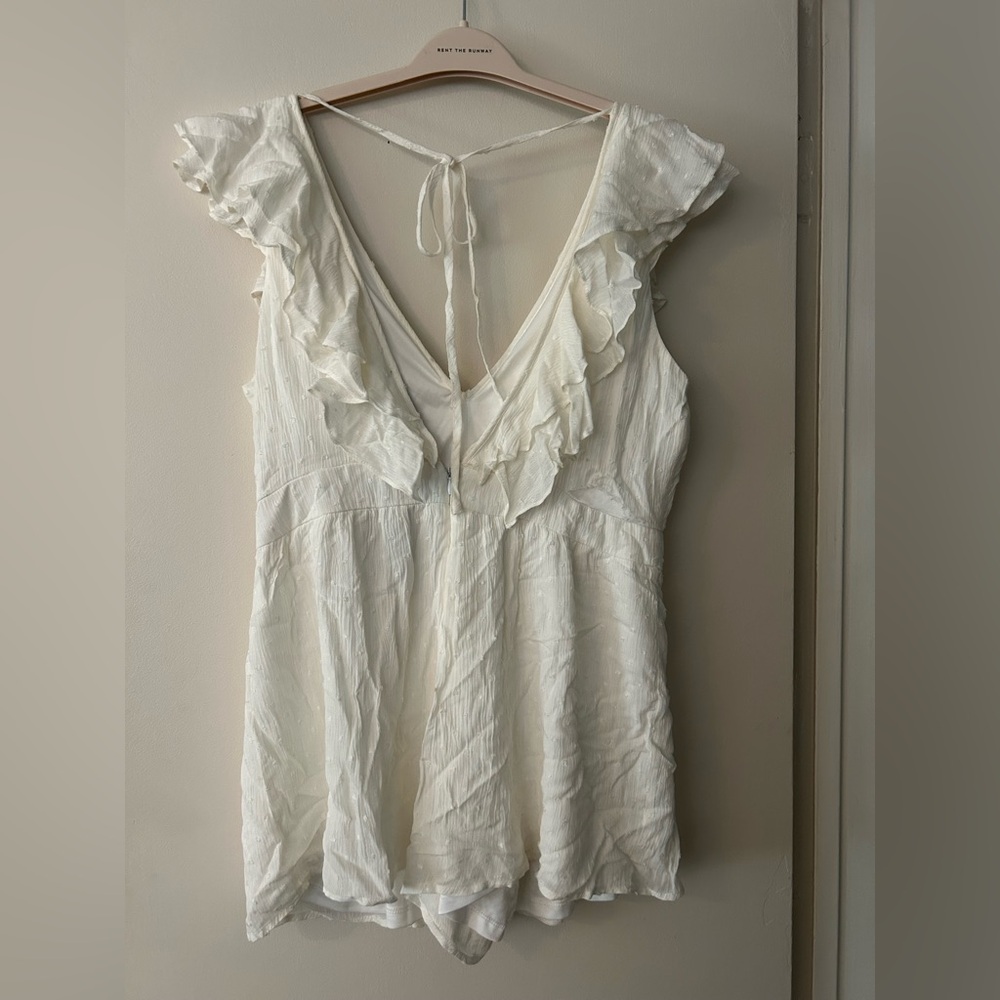 Lulu's White Ruffle Mini Dress - Picture 3 of 4